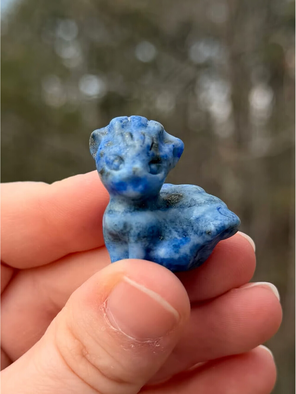 Lapis Lazuli Crystal Hand Carved Vulpix